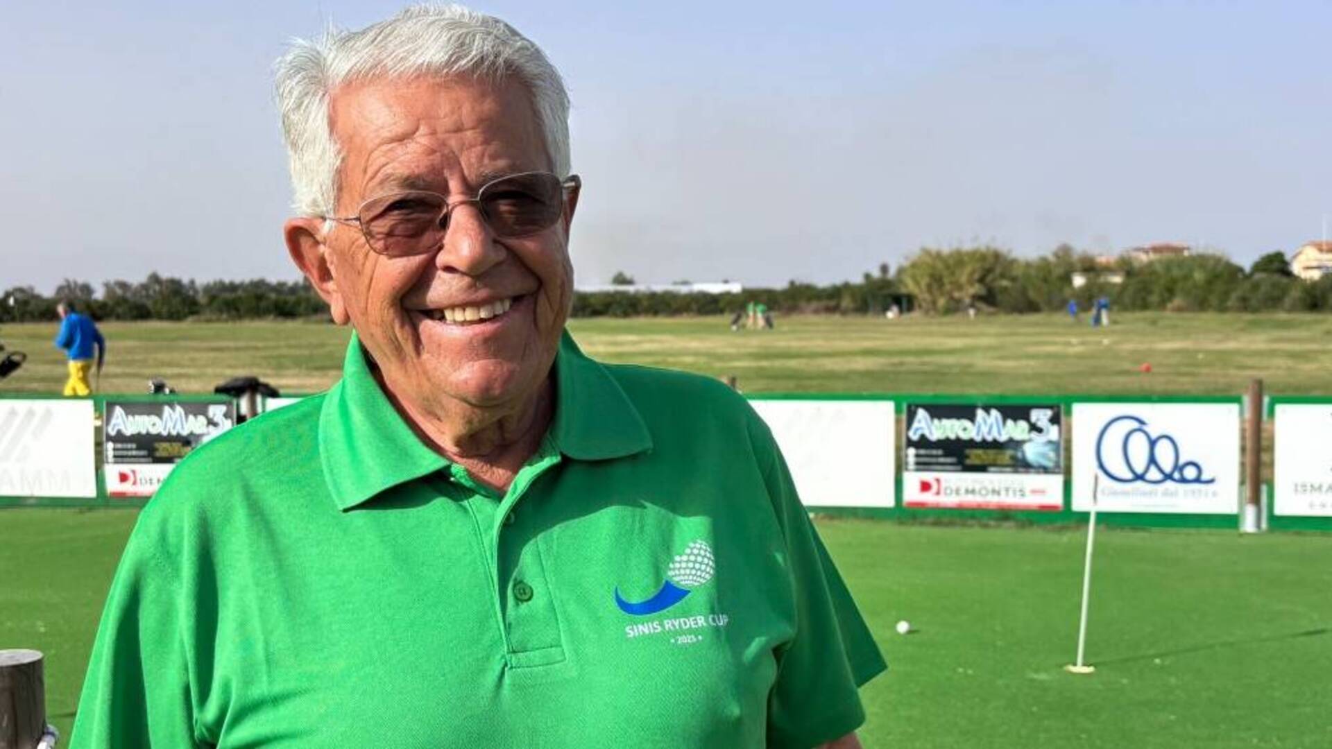 Tonino Garau, presidente del Sinis Golf Club, sul campo di Sa Rodia